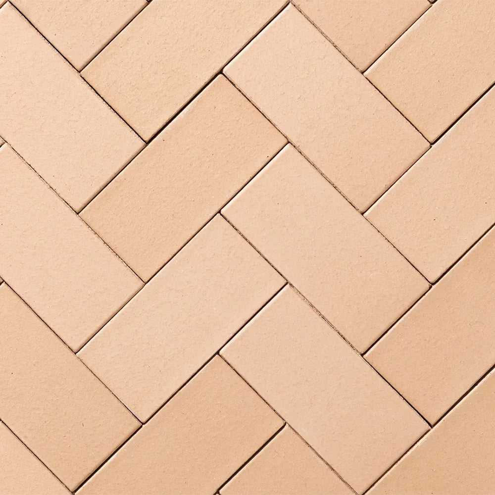 Alfresco Buttermilk 230x114x50mm Brick Size Clay Pavers - 1st Quality - Available at Simon's Seconds