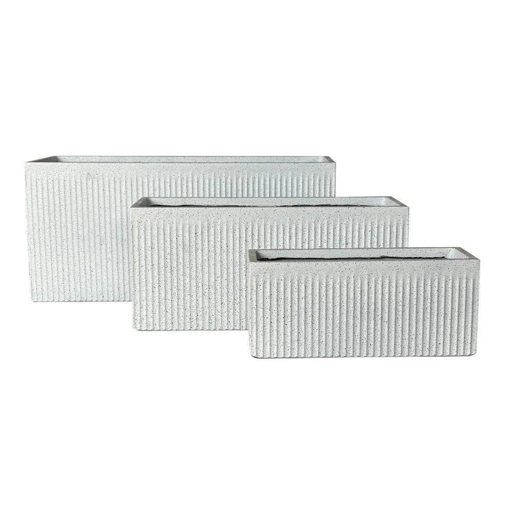 Keystone Arezzo Trough - White Terrazzo - Available at Simon's Seconds