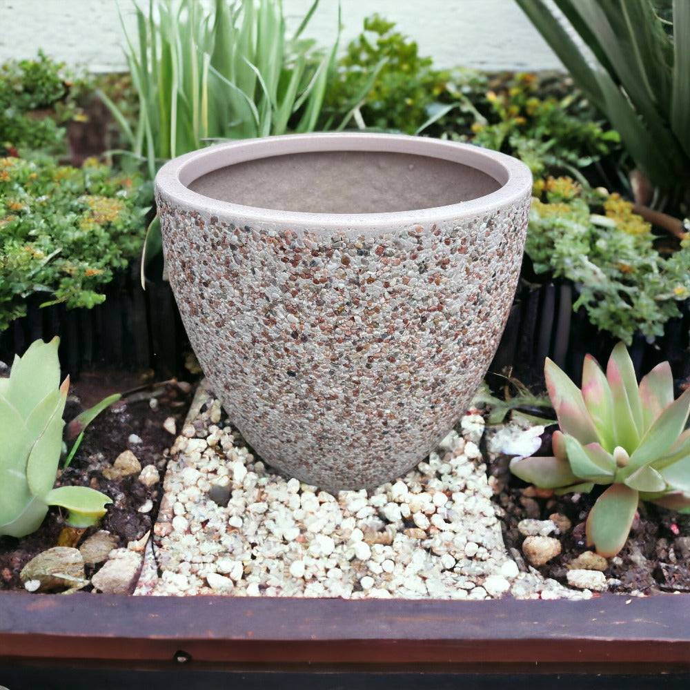 Modstone Montague Egg Pot - Pink Pebble - Garden Design - Available at Simon's Seconds