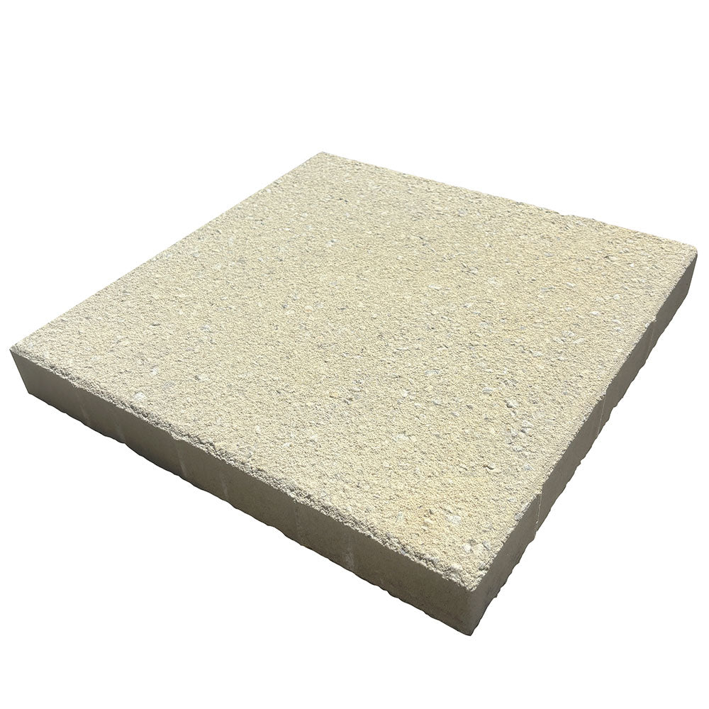 Shot Curl 400x400x45mm SHOTBLAST Concrete Pavers - Almond - Factory Seconds - Landscaping - available at Simon's Seconds