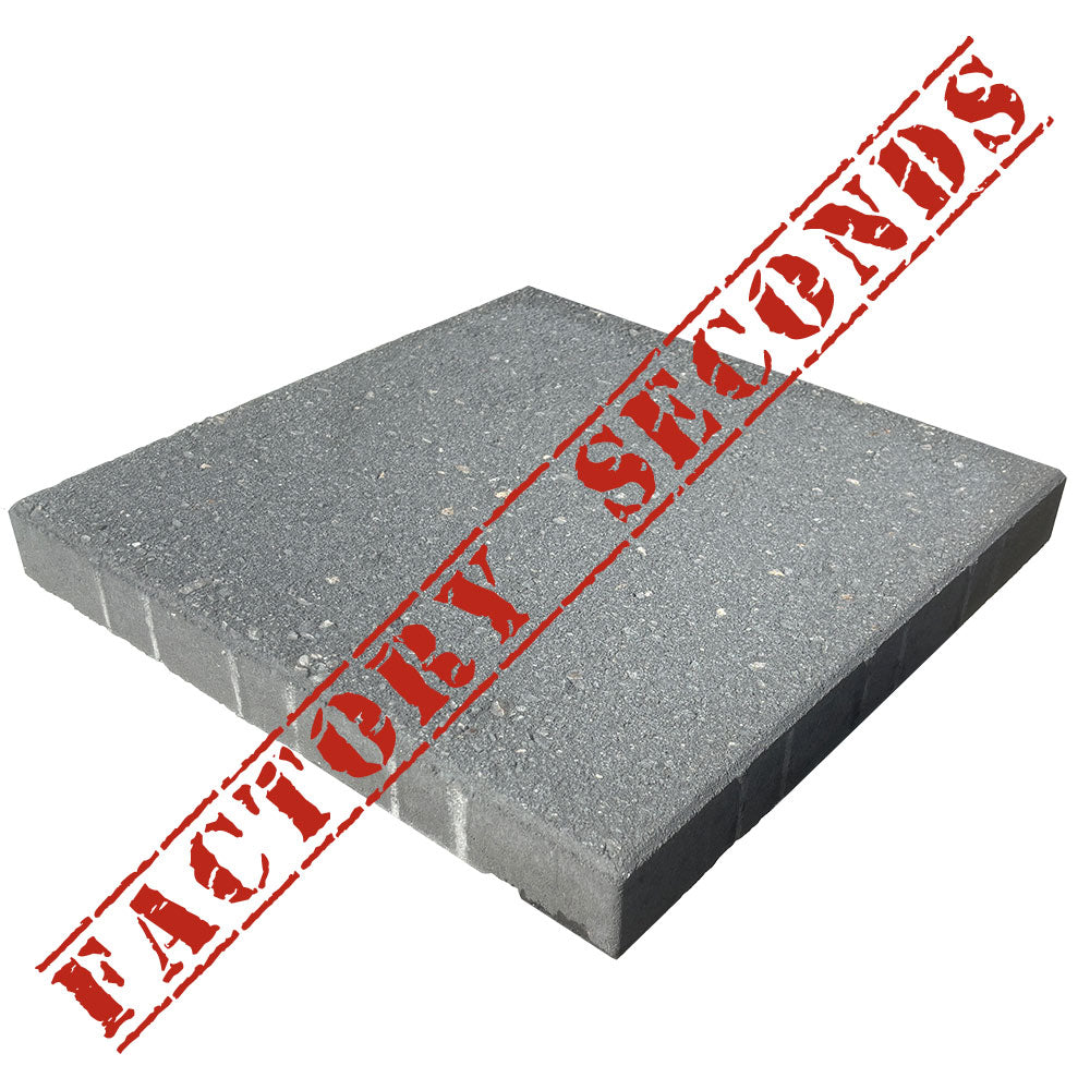 Shot Curl 400x400x45mm SHOTBLAST Concrete Pavers - Charcoal - Factory Seconds - Landscaping - Available at Simon's Seconds
