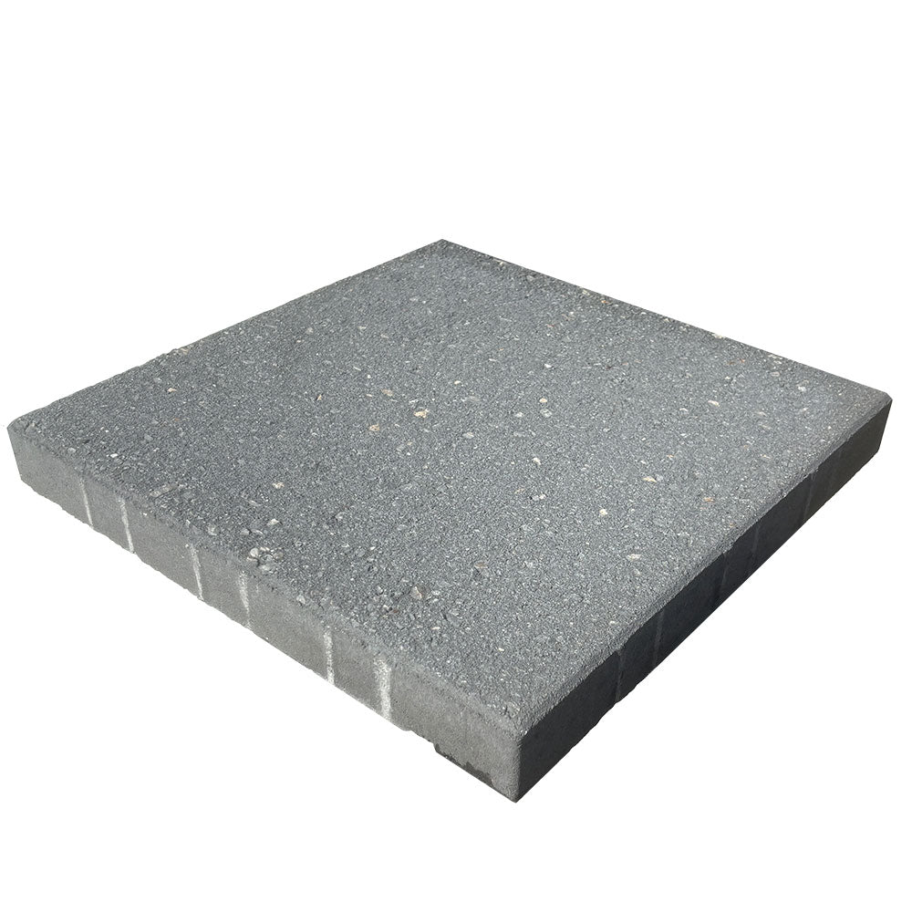 Shot Curl 400x400x45mm SHOTBLAST Concrete Pavers - Charcoal - Factory Seconds - Paving - Available at Simon's Seconds