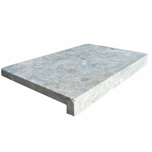 Toscana Grey Marble 600x400x30/60mm Drop Nose Coping - 1st Quality - Swimming Pool Coping - Available at Simon's Seconds