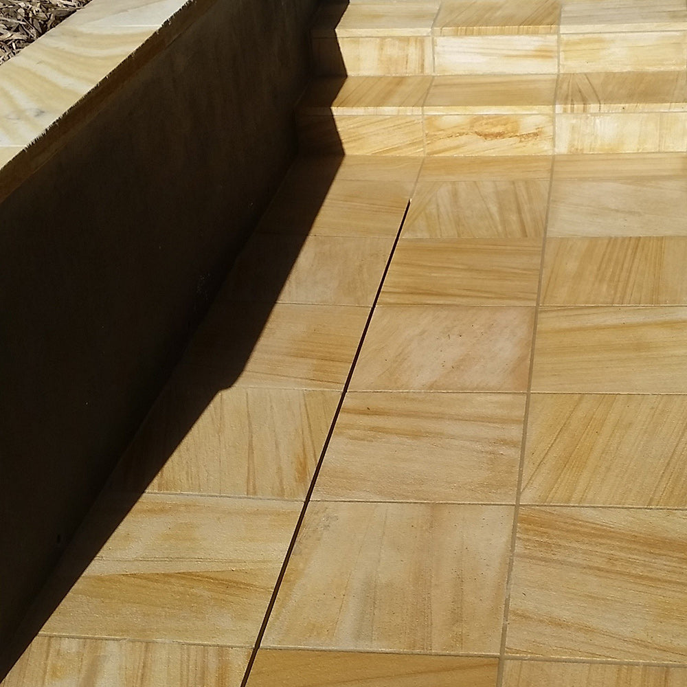 Colonial Shotblasted Sandstone 400x400x25mm Natural Stone Pavers - 1st Quality