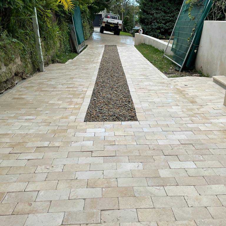 Portland Limestone Cobble 200x100x30mm Natural Stone Pavers - 1st Quality - Driveway and Path - Available at Simon's Seconds